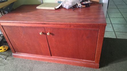 Wooden storage cabinet
