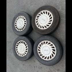 4 —185/70r14 4x100 4x3.94 Acura Integra Civic Fit Corolla Xa Xb Ia Echo Miata Wheels Rims Good Treads Tires!!!