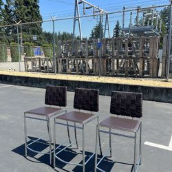 Zuo Criss Cross Counter Stool (Set of 3) barstool