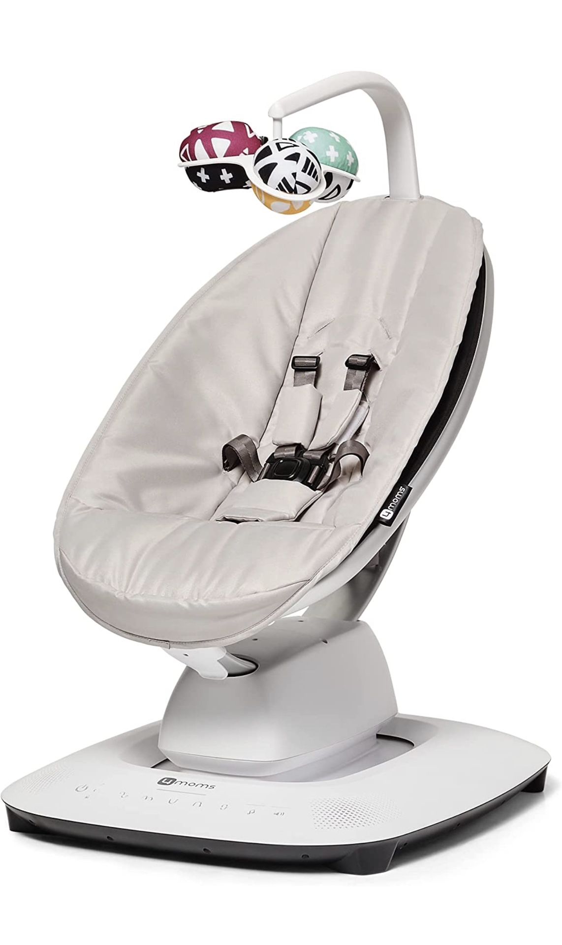 4moms MamaRoo Multi-Motion Baby Swing, Bluetooth Enabled with 5 Unique Motions, Grey