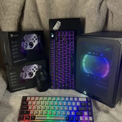 GAMING PC BUNDLE - PC, Controllers, Mouse, Keyboard
