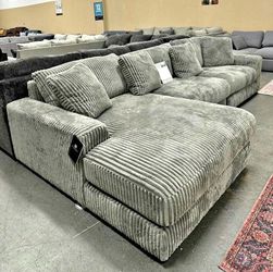 Brand new corduroy sectional in box- shop now pay later $39 down