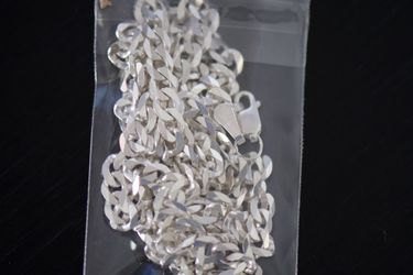 Real sterling silver chain necklace