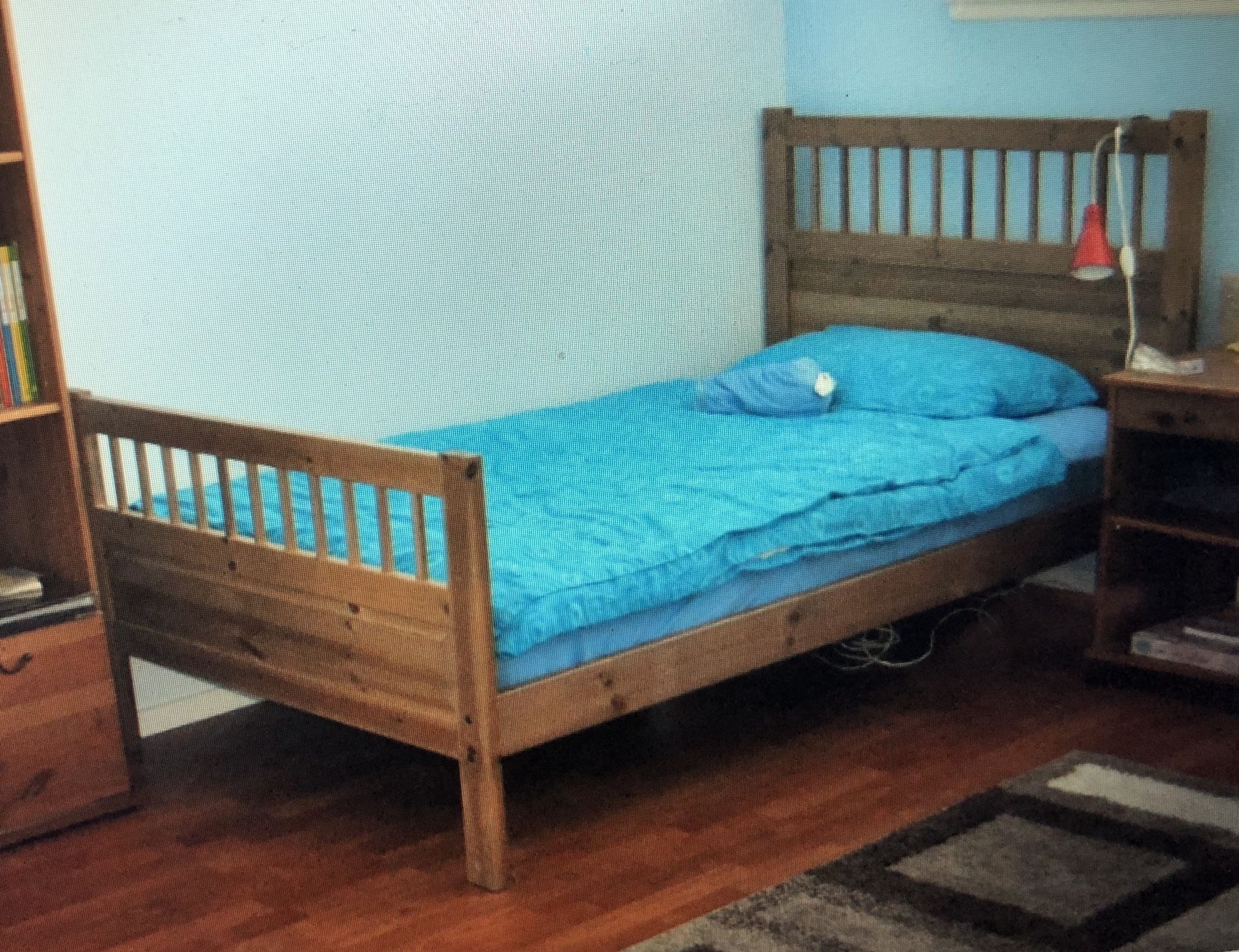 Twin bed frame wood