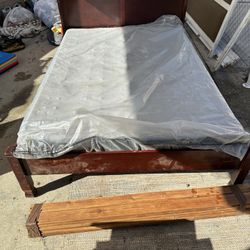 Full Size Wooden Bed Frame With Box Spring