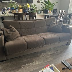 Brown Couch With Cup Holders
