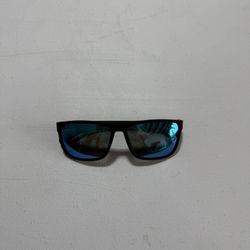 Black, Sunglasses Polarized Blue Lenses 