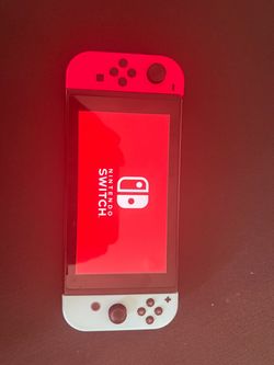 Nintendo Switch Bundle – Pink/sky blue Joy-Cons + Charger + Accessories