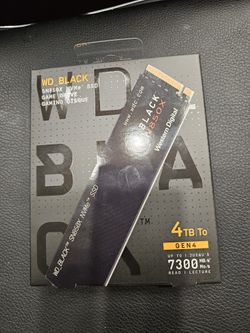 WD_BLACK 4TB SN850X NVMe SSD Internal Solid State Drive - Gen4 PCIe, M.2 2280, Up to 7,300 MB/s - WD
