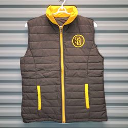 PADRES SGA Puffer Vest Mens LARGE NEW Price is FIRM