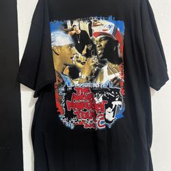 Vintage RARE Eminem - 50 Cent - Anger Management Tour Rap Tee Shirt 2Xl Xxl Hip Hop