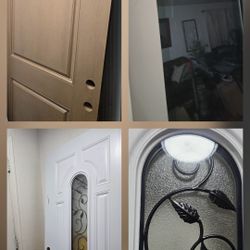 3 / Exterior Doors  2 / 36" x 80"  Asking $395 Each . . Also A 30" X 80"  Glasr With  Inzegrsted  Blindiis