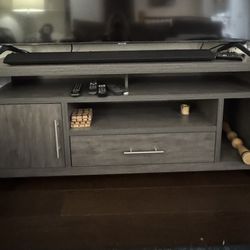 Grey Wood Tv Console
