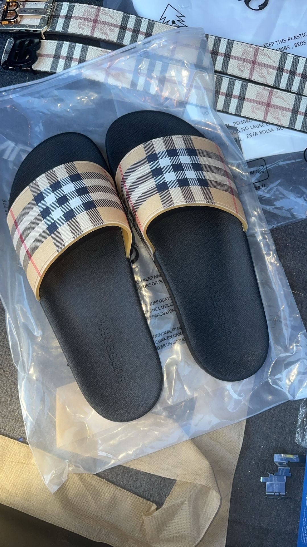 Burberry Slides (sz11/11.5)