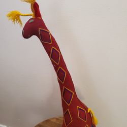 Folk Art - giraffe made by indigenous peoples