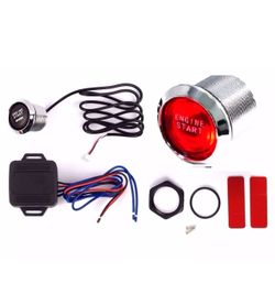 Keyless Engine Start Button Red LED