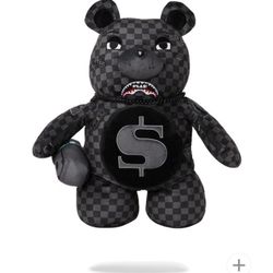 'WHAT THE BEEP' SHARK MONEYBEAR TEDDYBEAR BACKPACK
