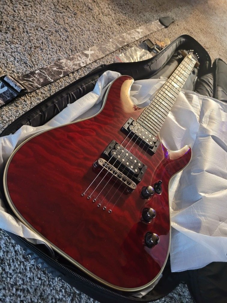 Schecter Omen 6 and Accessories