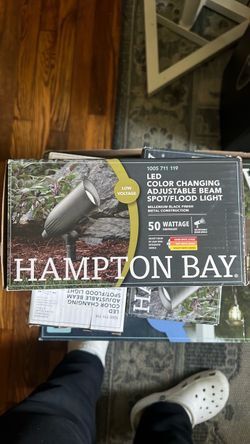 Hampton Bay Millennium Low Voltage LED Color Changing Spot/Flood Light Black