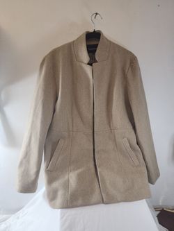 ChouYatou Herringbone Wool Blend Coat