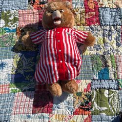 Vintage Teddy Ruxbin With Tape