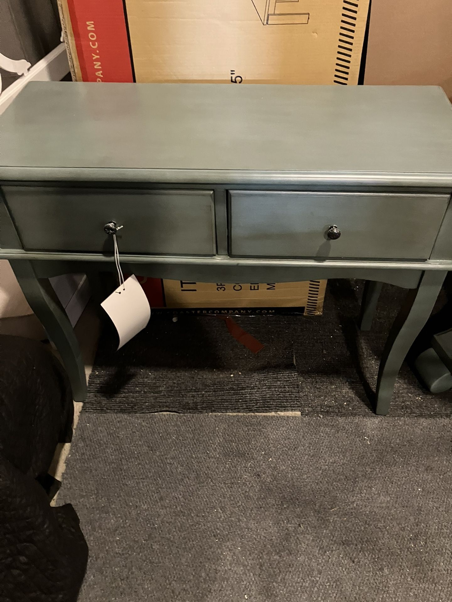 Furniture Of America Sage/Green 2 Drawer Sofa/Entry Way Table(See & Click On Pictures). New. Never Been Used