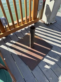 Iron Umbrella Base 3" Diameter - SET OF 2