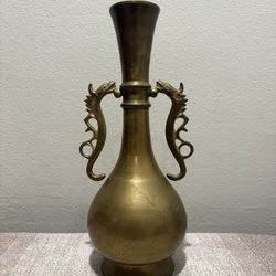 Brass Dragon Vase