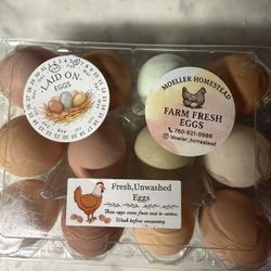 Beautiful Free Range Farm Fresh Unwashed Eggs 