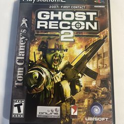 Tom Clancy's Ghost Recon 2 (PlayStation 2, 2004) PS2 Complete With Manual Tested