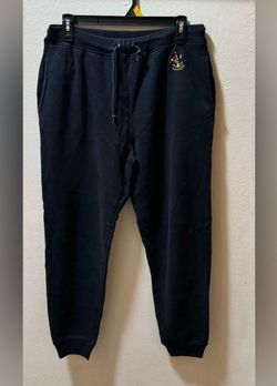 Vintage Lauren Ralph Lauren Navy Cross Flag Jogger Sweatpants.