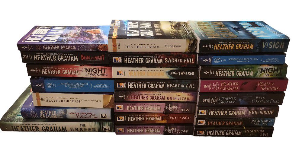 Paranormal Fiction Thriller Novel Book Lot - Heather Graham - 23 Books