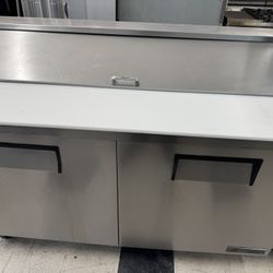 True 60” Commercial Sandwich Prep Table 