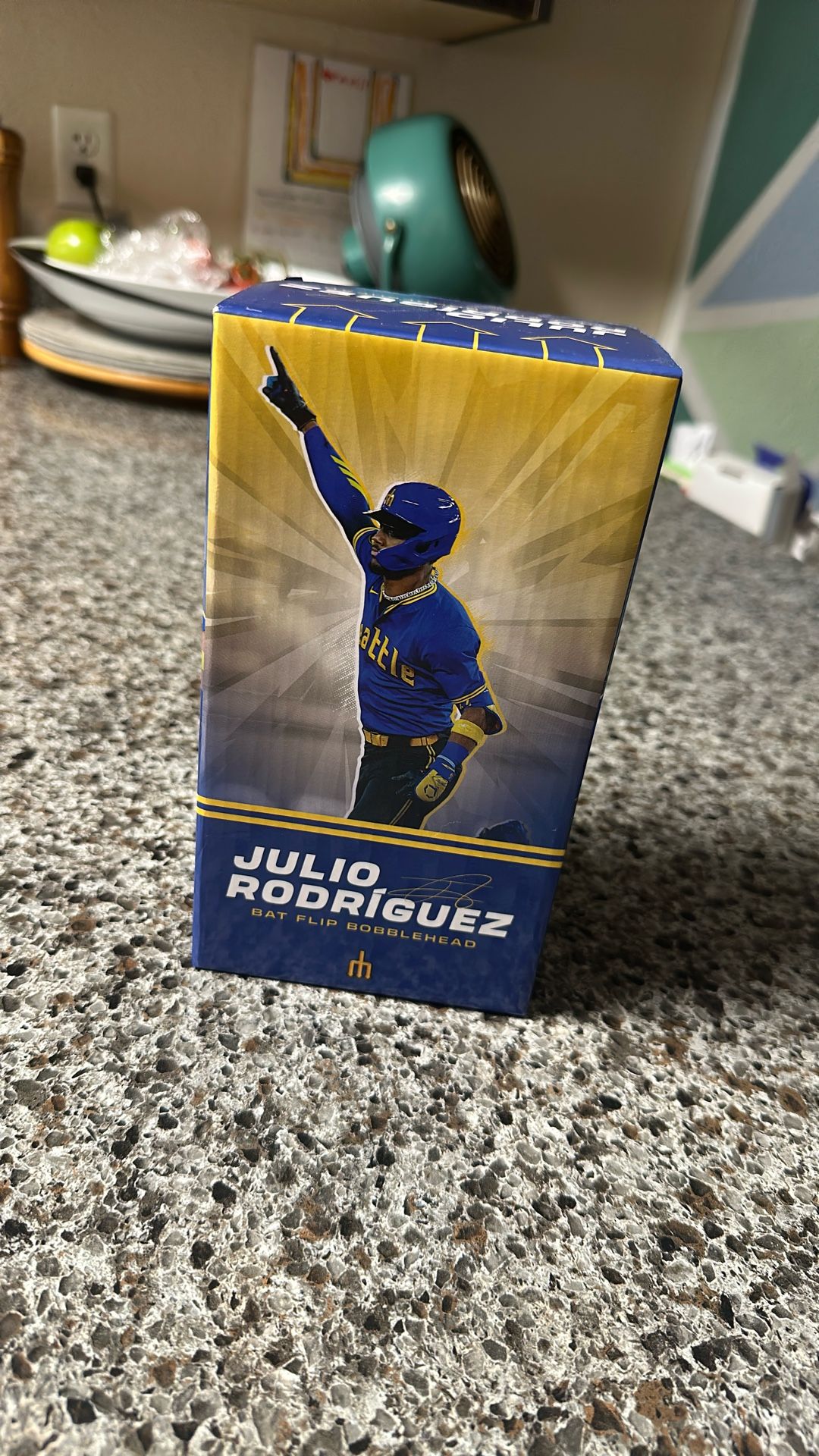 Julio Rodriguez Bat Flip Bobblehead
