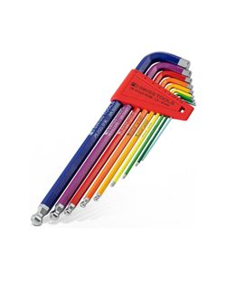 Hex Key Set  -  PB SWISS TOOLS Rainbow Hex Key Set | 100% Swiss Made