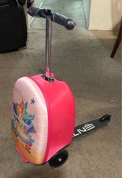 Fun Kids Scooter Suitcase LED Light Up Wheels Like New