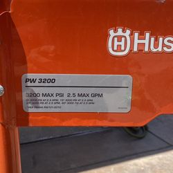 Husqvarna pressure washer 3200 psi