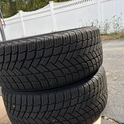 Winter tires & rims – Michelin X-Ice 215/55R-17 + TPMS (5×114.3)