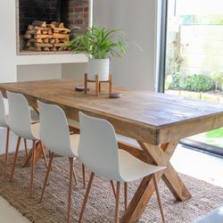 Custom Made Farmhouse Style Dining Tables. 