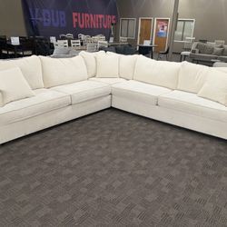 Big White Cream Sectional 
