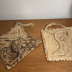 Hanging Ceramic Art ( 2 ) signed