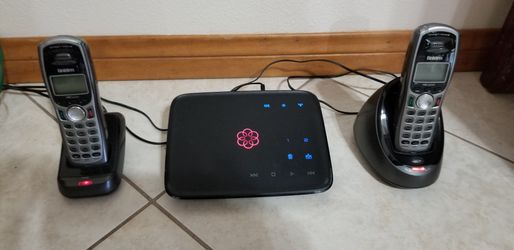 OOMA Internet IP Phone system and two cordless UNIDEN Phones