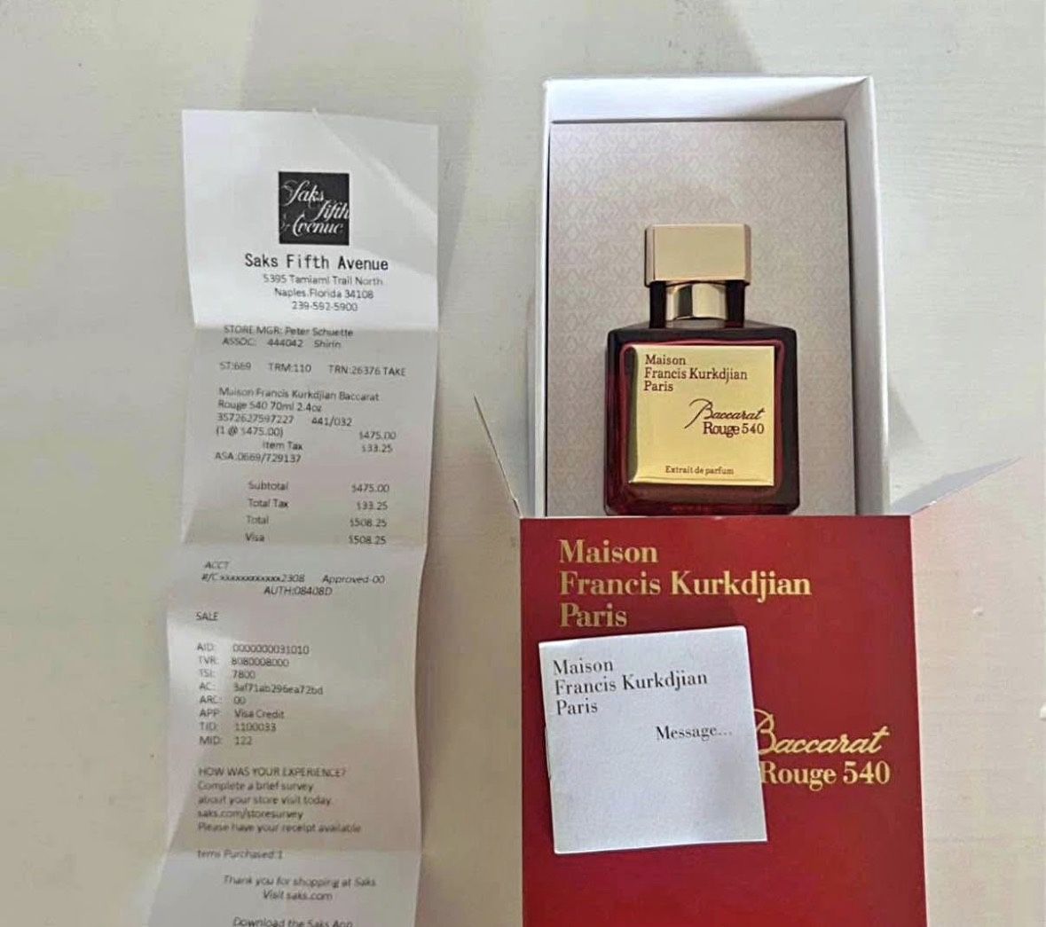 π₯ Baccarat Rouge 540 β 70ML / 2.4oz (Brand New)