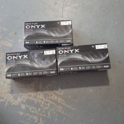 Microflex Onyx Black Gloves Very Strong 