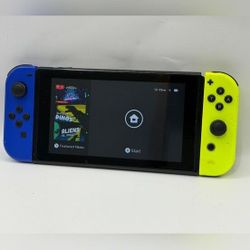 Great Condition Used Nintendo Switch + Extra Controllers Luigi Mario Kart Live Etc