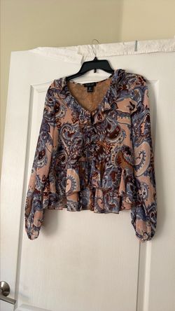 Rachel Zoe Blouse Long Sleeve (Size Small)