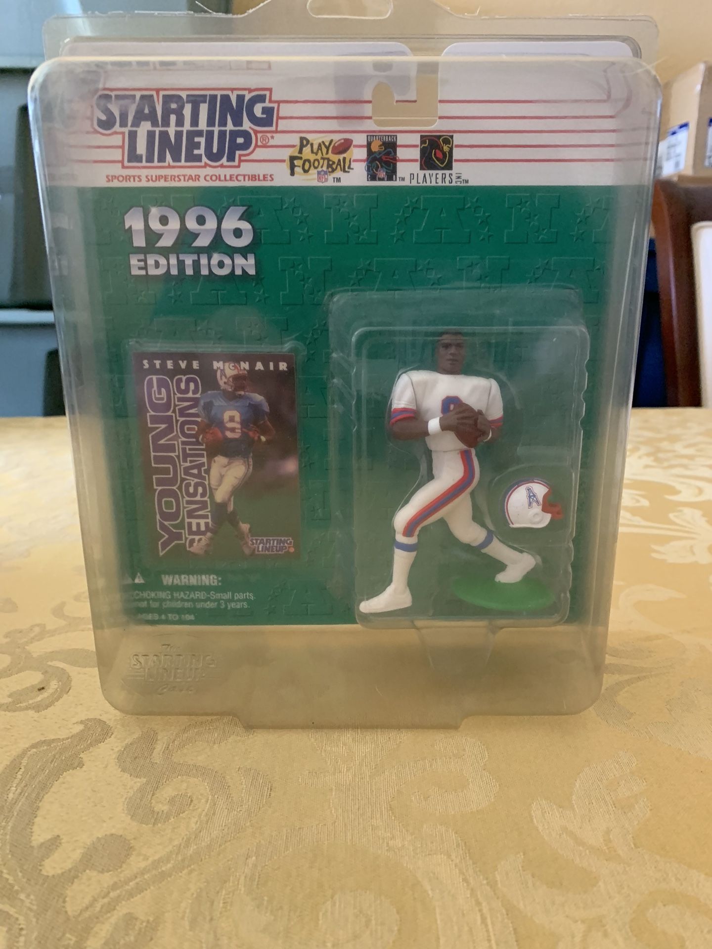 1996 Steve McNair starting lineup, action, figure collectible