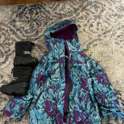 Girls Columbia Snow Jacket Size 4/5