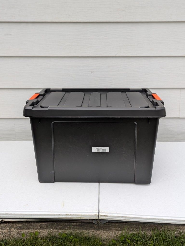 78 Quart Heavy Duty Store-It-All Plastic Latching Storage Tote