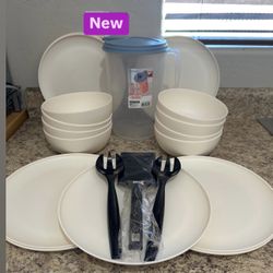 New 20 pieces dinnerware plastic set 